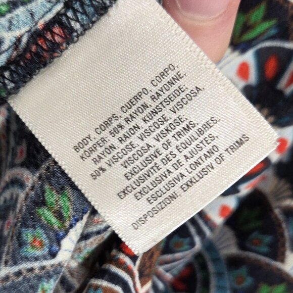 Anthropologie Maeve Dress Womens Small Monaco Scallop Trim Boho Skater - Picture 7 of 9